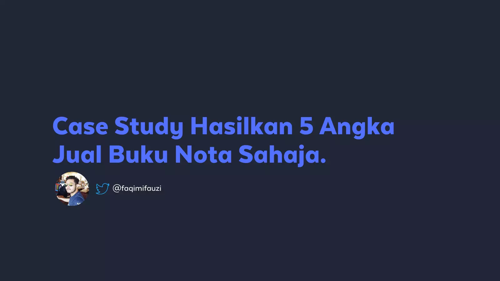 Jual Buku Nota Di Amazon – Case Study 5 Angka